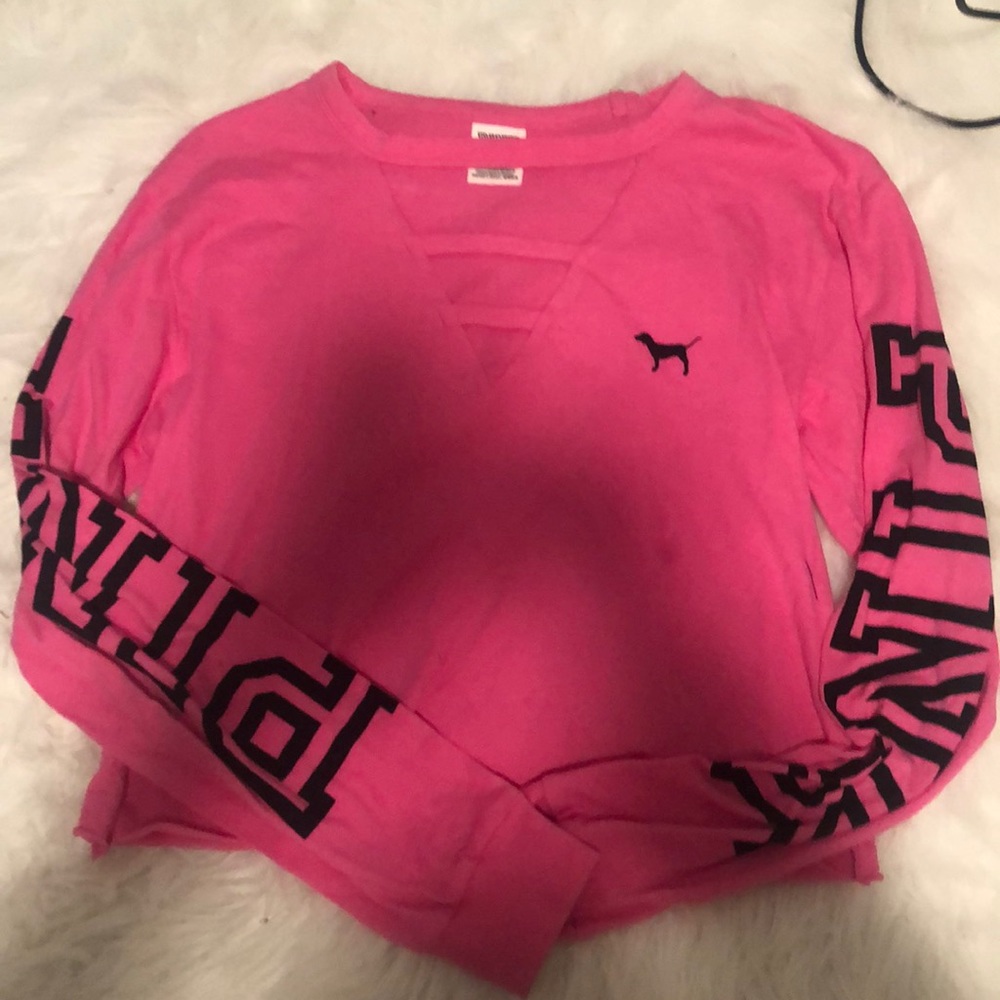 super cute pink crop top